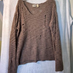 Daytrip acrylic holey sweater